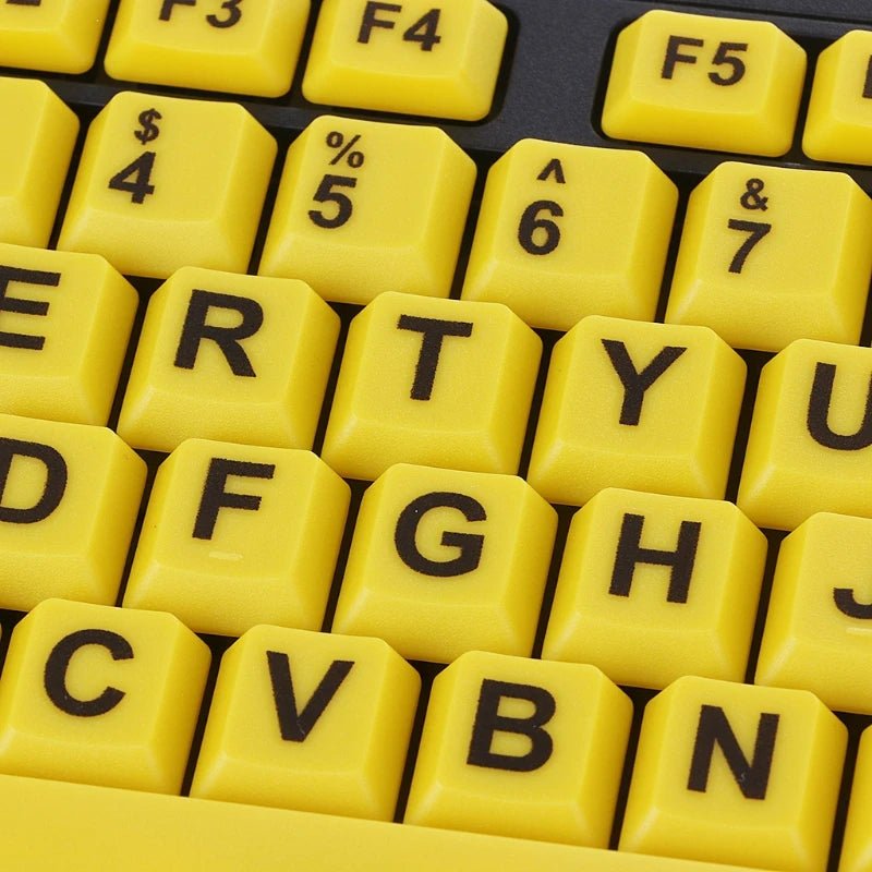 Big Letter Print USB Wired Keyboard - The Accessibility Shop